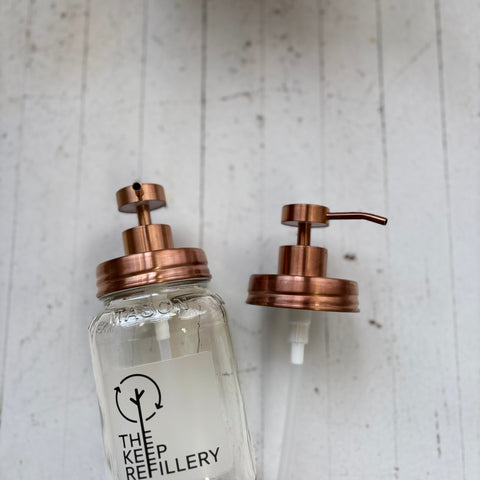 Rose Gold Stainless Pump for Mason Jar