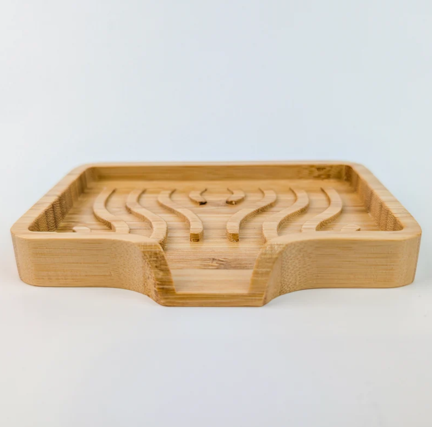 Bamboo Wave Soap Dish