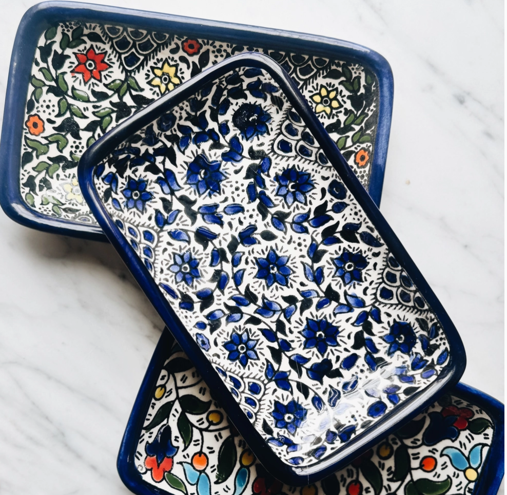 Handcrafted Palestinian Ceramic Plates