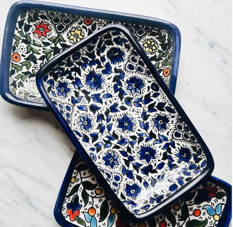 Handcrafted Palestinian Ceramic Plates