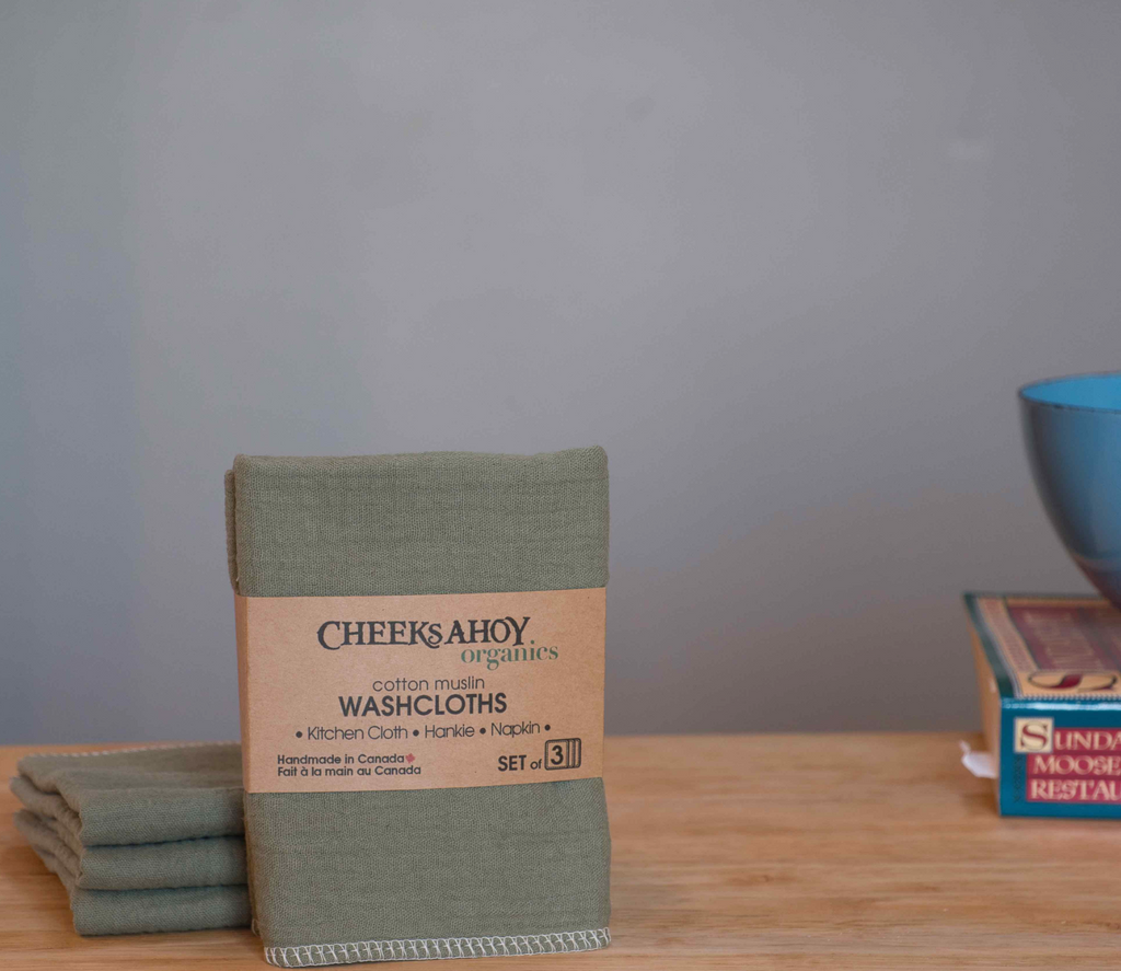 Washcloths - Organic Muslin