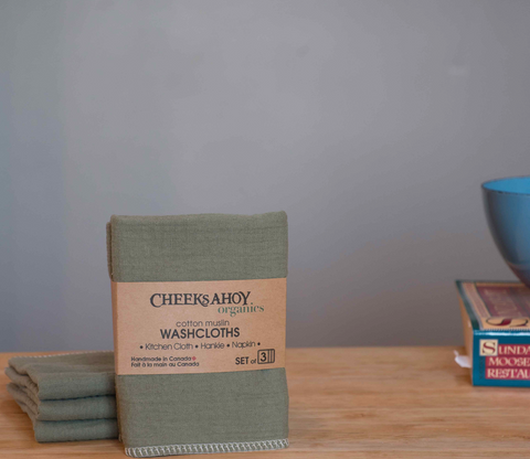 Washcloths - Organic Muslin