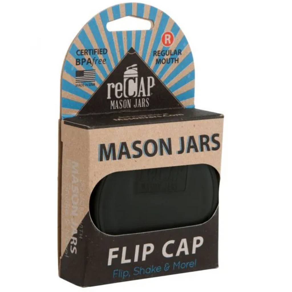 Mason Jar Flip Cap -
