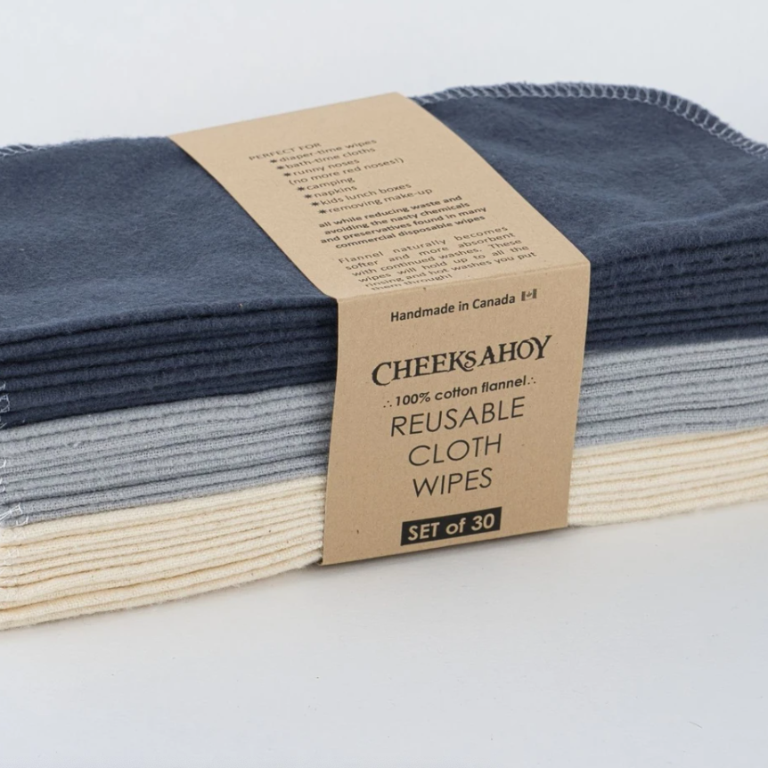 Cheeks Ahoy Cloth Wipes (30 Pack)